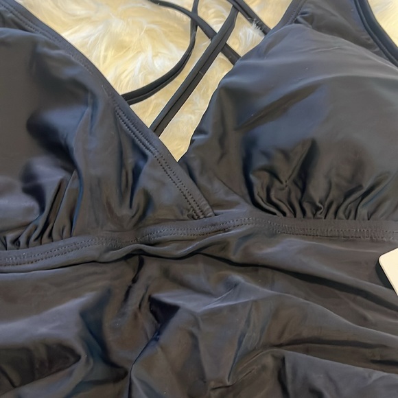 NWT Ki Laphee Black One Piece Tummy Control Swimsuit Medium - Picture 9 of 10